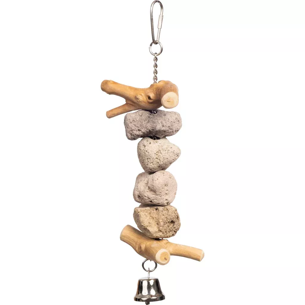 Prevue Block Rock Bird Toy 2.75 x 2.75 x 12 in