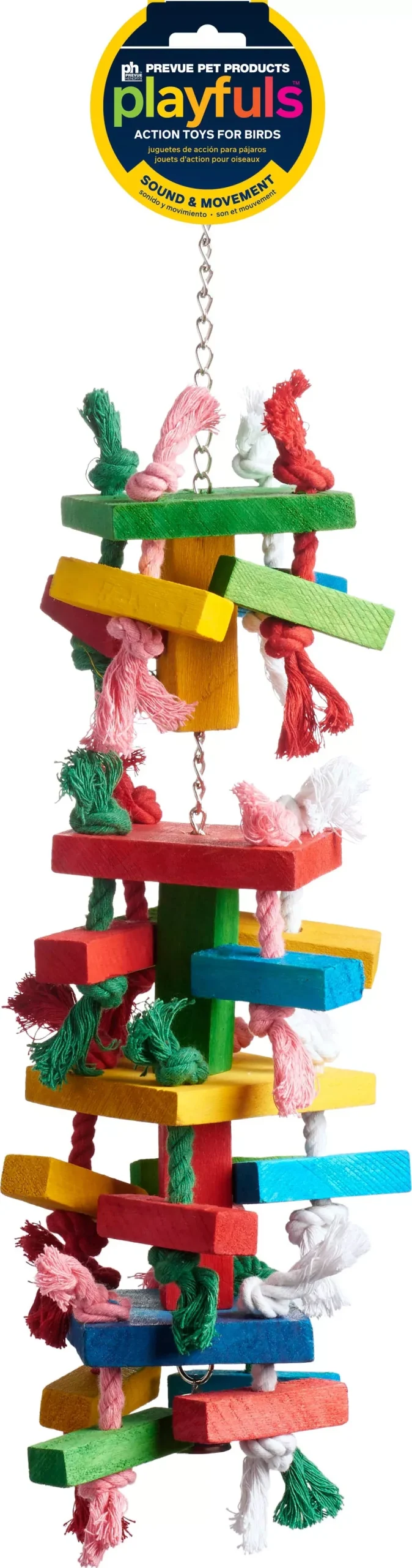 Prevue Bodacious Bites Tower Bird Toy 6x6x21 in