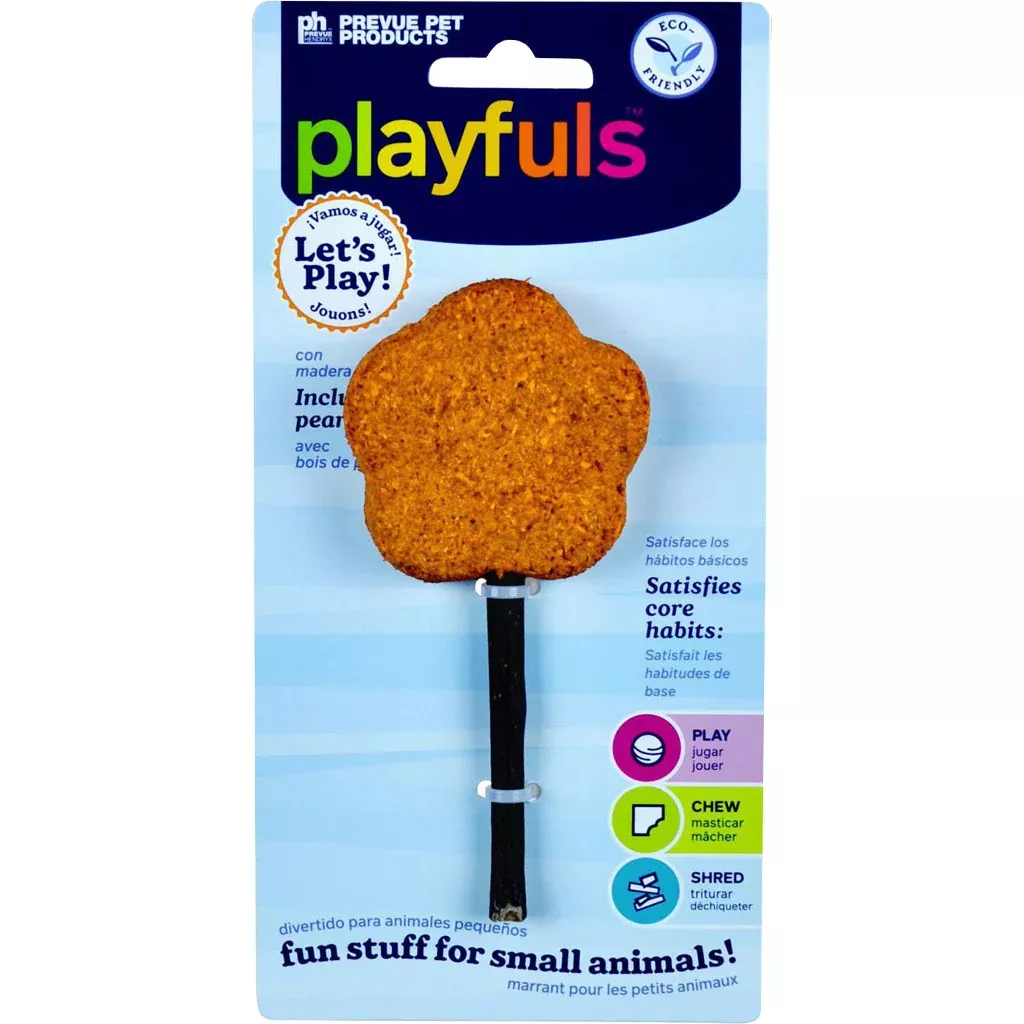 Prevue Pet Lollipop Flower Chew Stick Small Animal Toy
