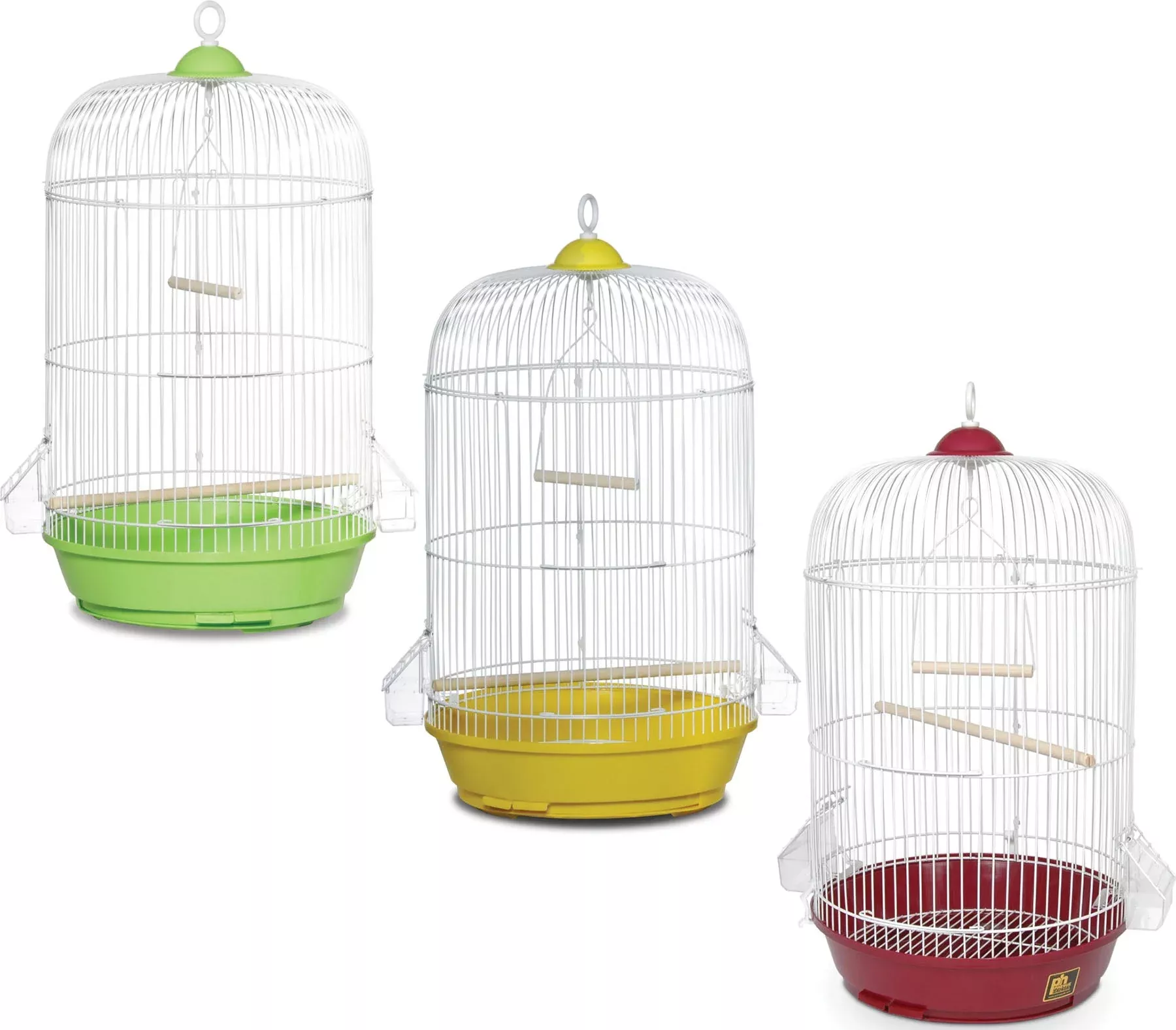 Prevue Round Cage for Small Birds, Assorted, 13 x 13 x 26 in