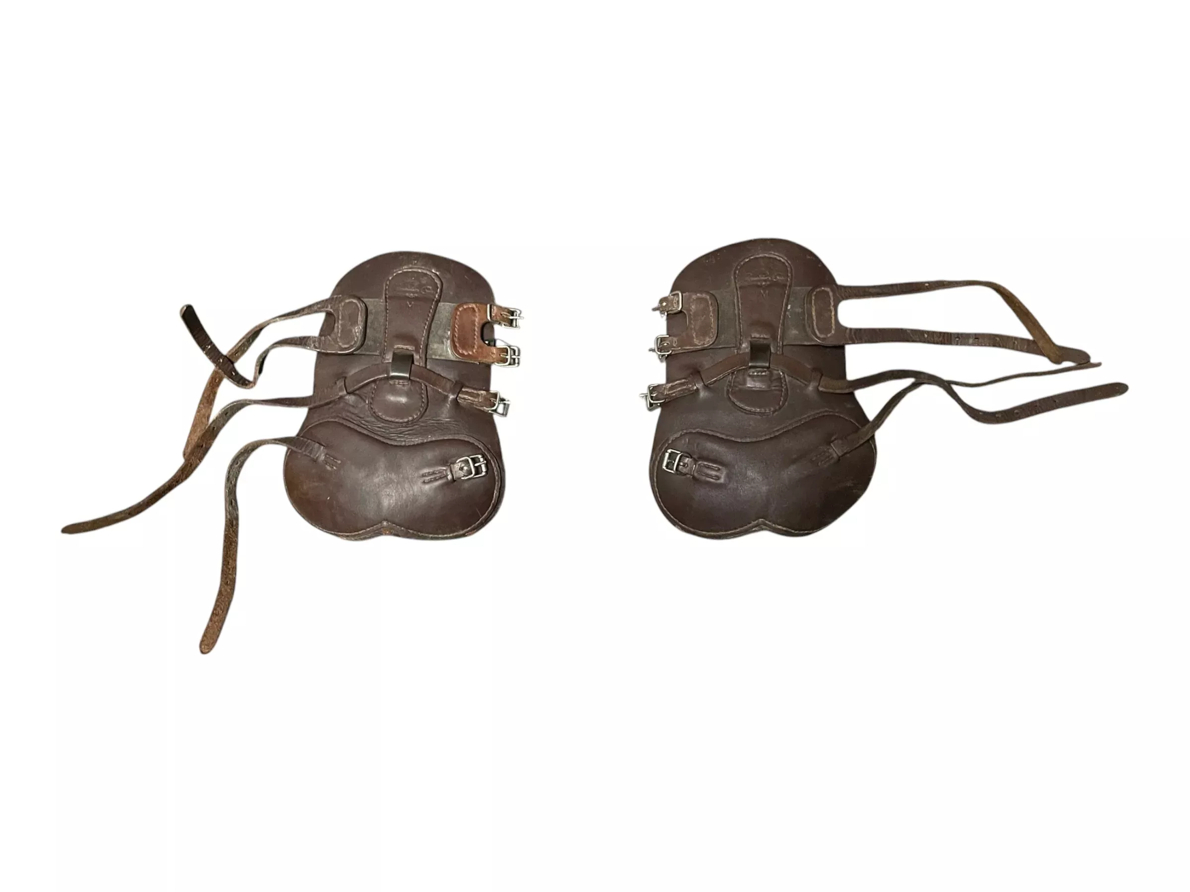 Pro Choice Leather Open Front Boots *Pair* - Brown - M - USED