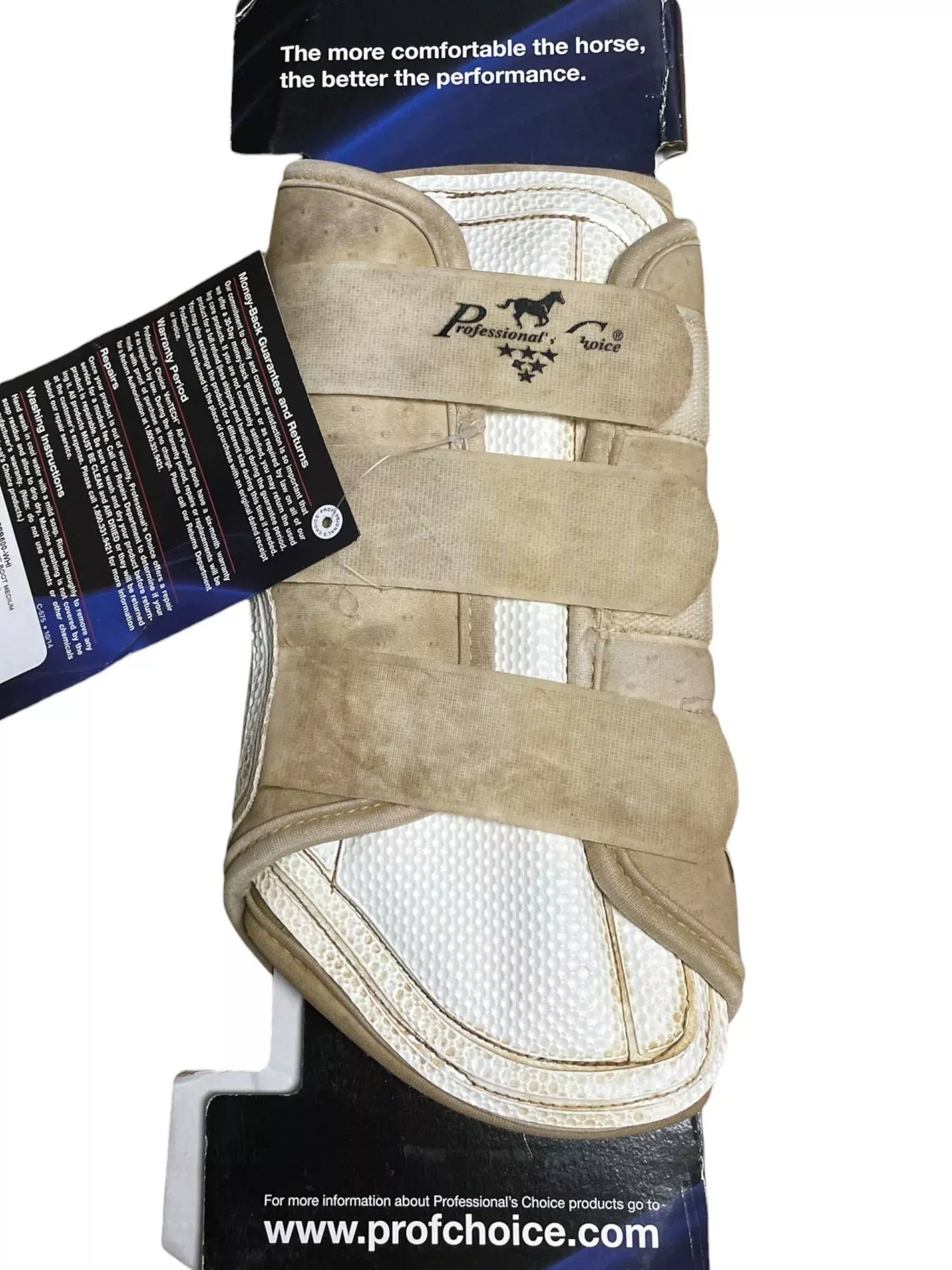 Pro Choice Ventech Brush Boot *Pair* - White - M - USED
