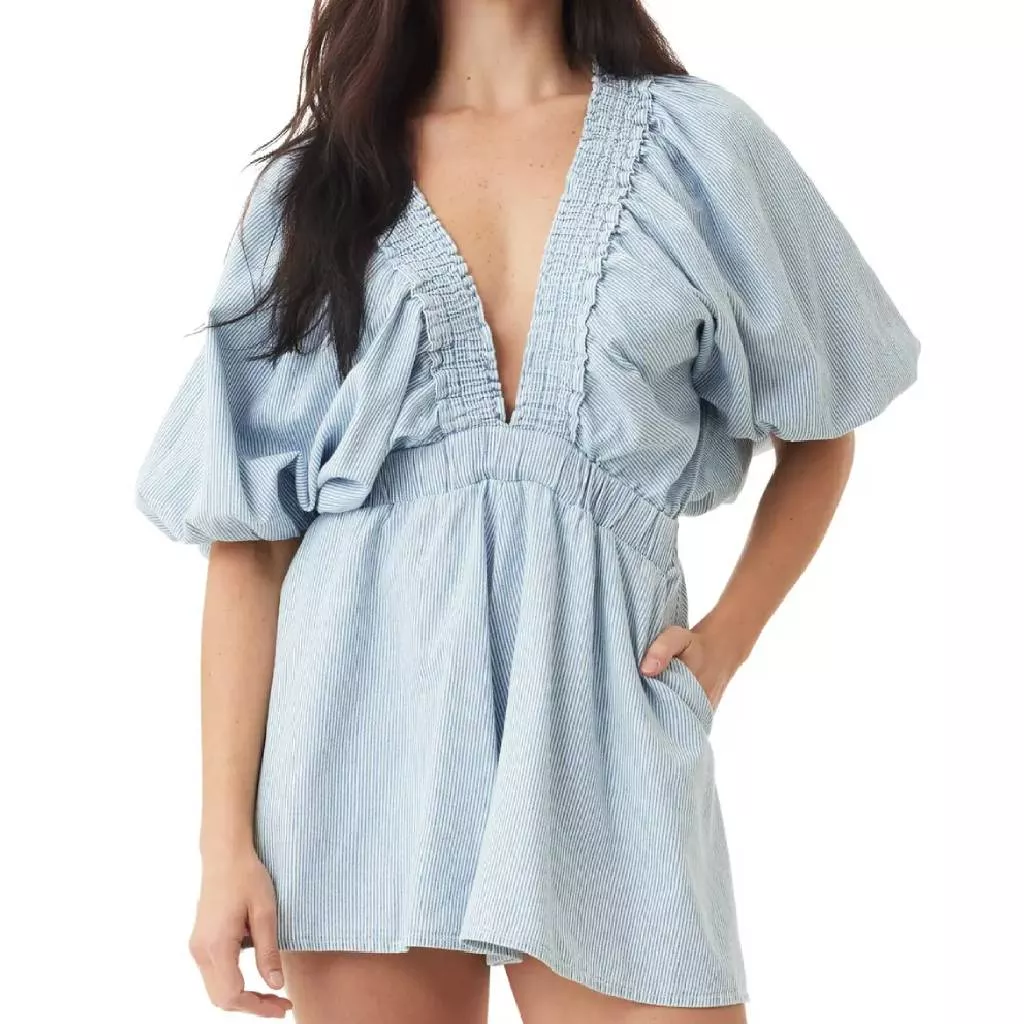 Puff Sleeve Romper