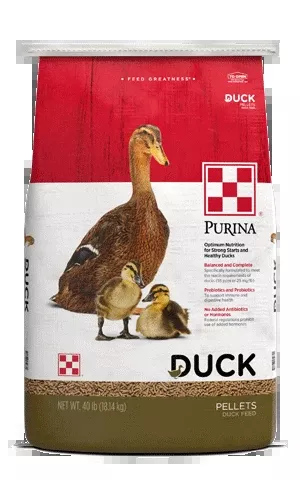 Purina Duck Feed Pellets, 40 lb