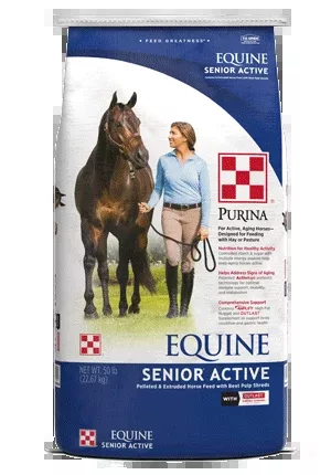 Purina Equine Senior Active Horse Feed, 50 lb