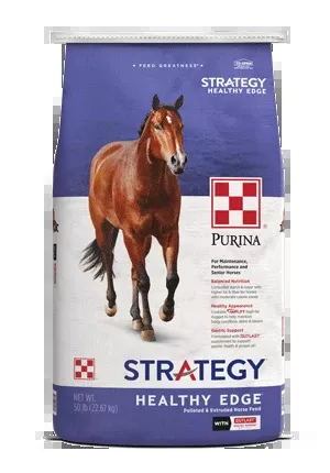 Purina Strategy Healthy Edge Horse Feed, 50 lb