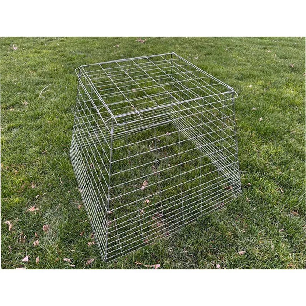 Pyramid Galvanized Wire Poultry Cage 40 x 40 x 30 in