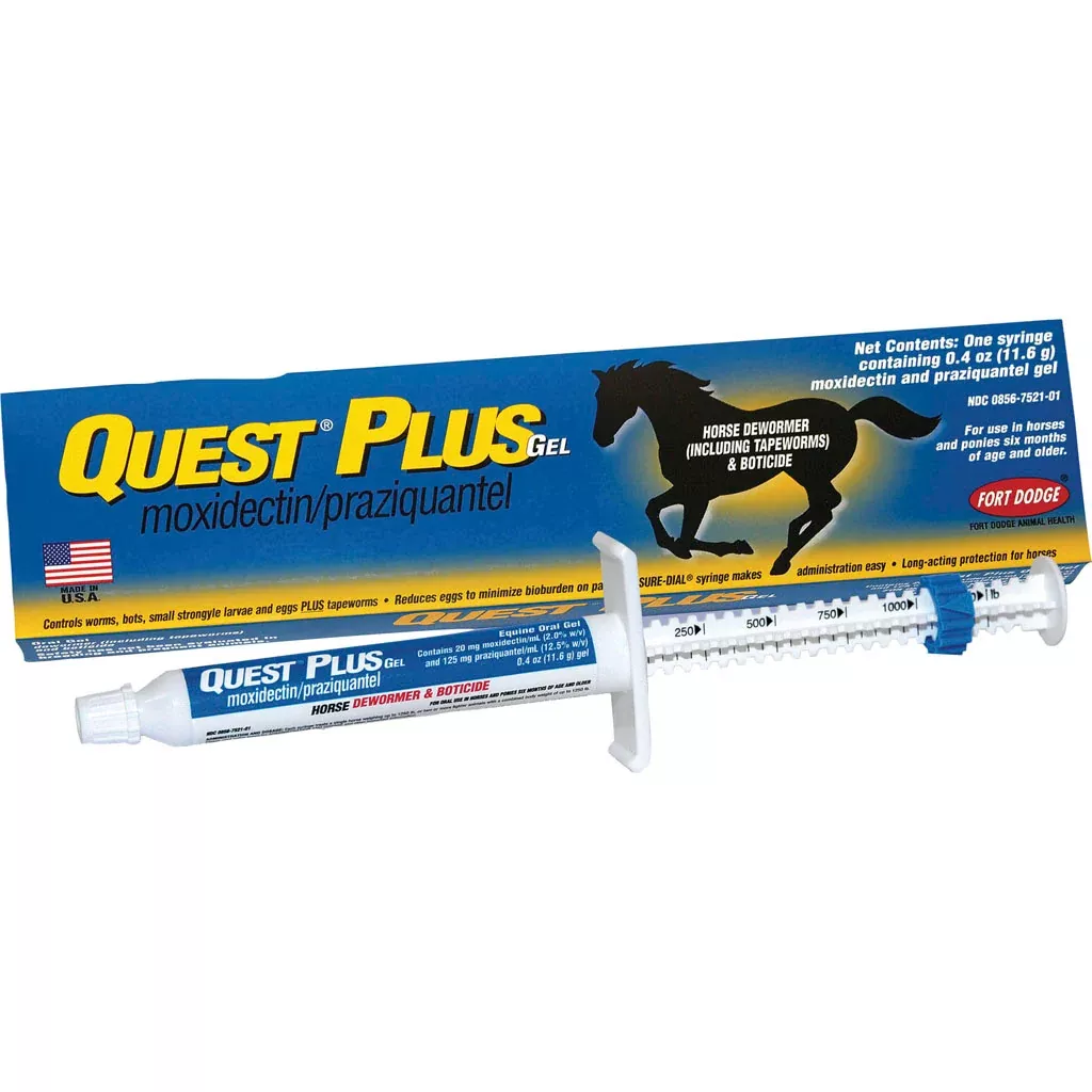 Quest Plus Horse Dewormer Gel – 0.40 oz