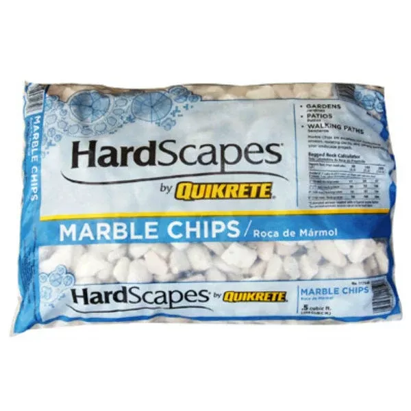Quikrete White Marble Chips, 0.5 cu ft