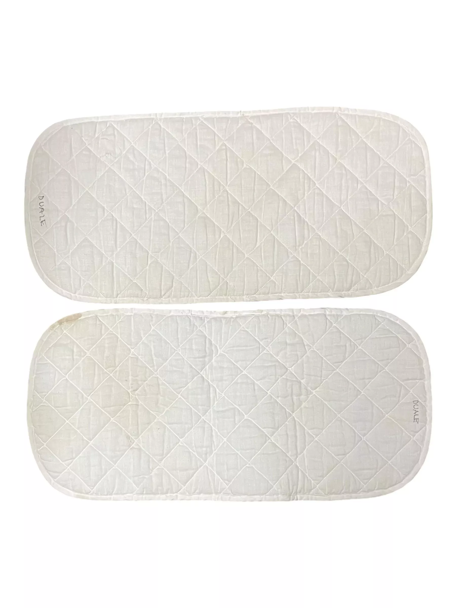 Quilted Leg Wraps *Pair* - White - Approx 12" x 25" - USED