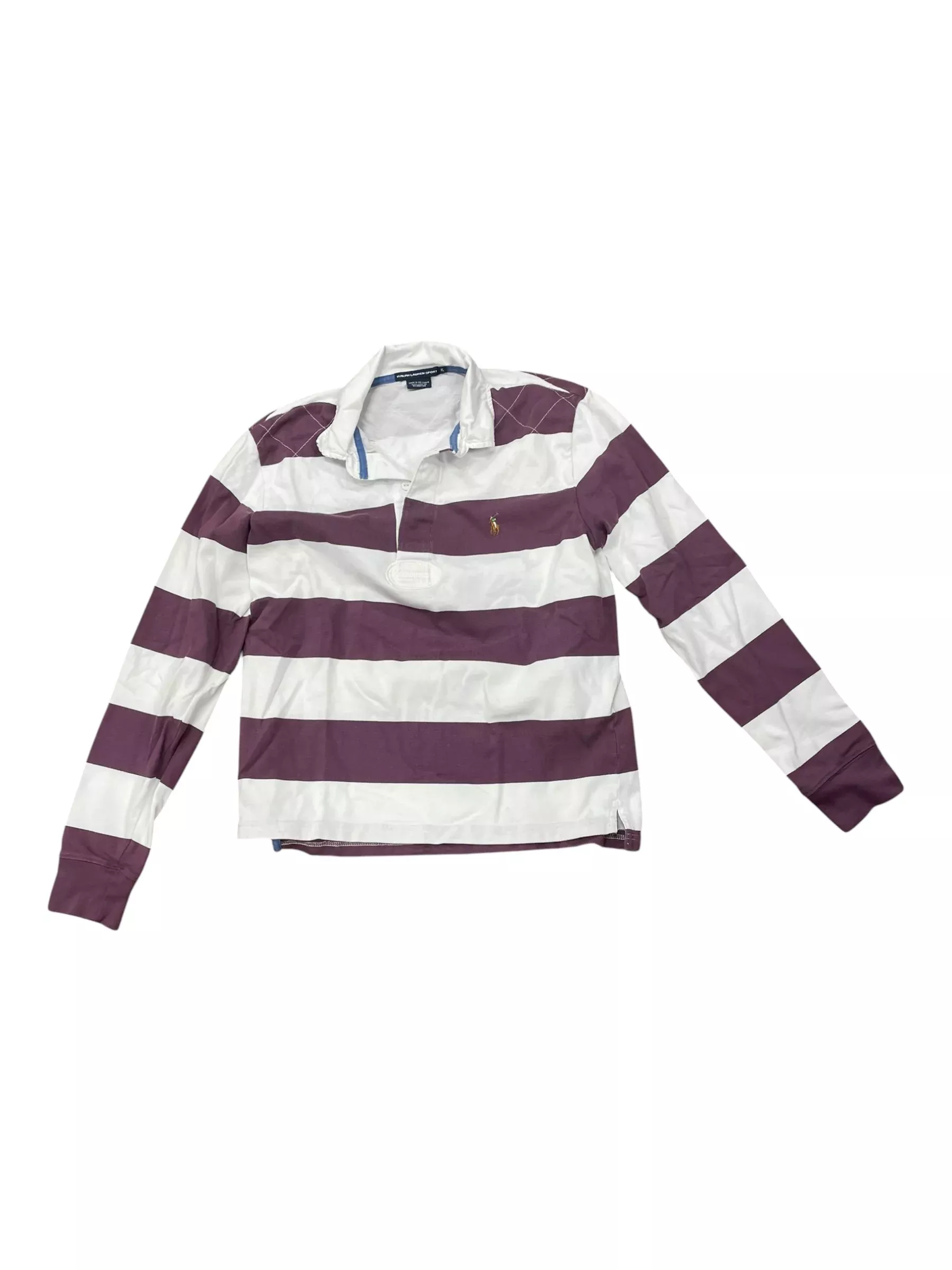 Ralph Lauren Polo - White/Purple - XL - USED
