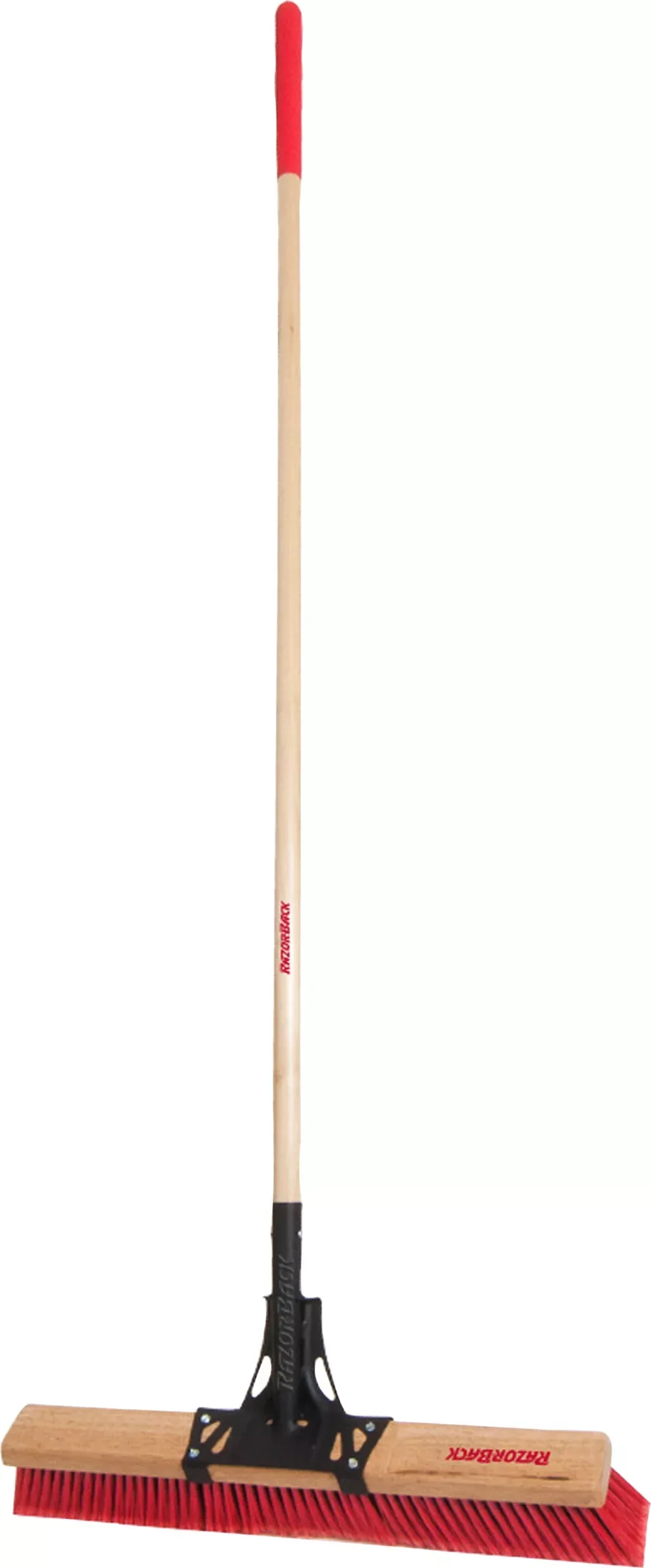 Razor-Back Multi-Surface Push Broom, Red, 66 x 24 in