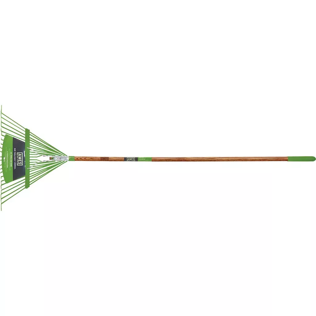 Razor-Back Steel Leaf Rake, 65 x 22 in