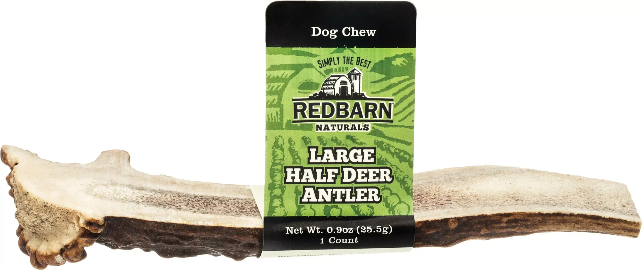 Red Barn Naturals Deer Antler Half Dog Chew, Large