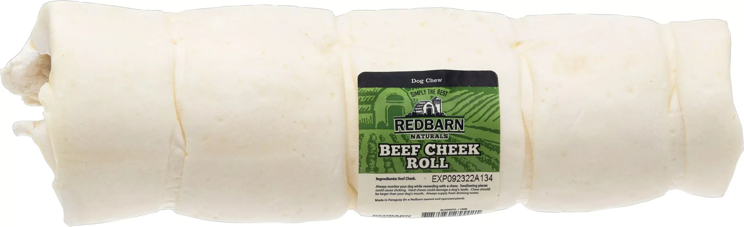 Red Barn Naturals Puffed Beef Cheek Roll Large