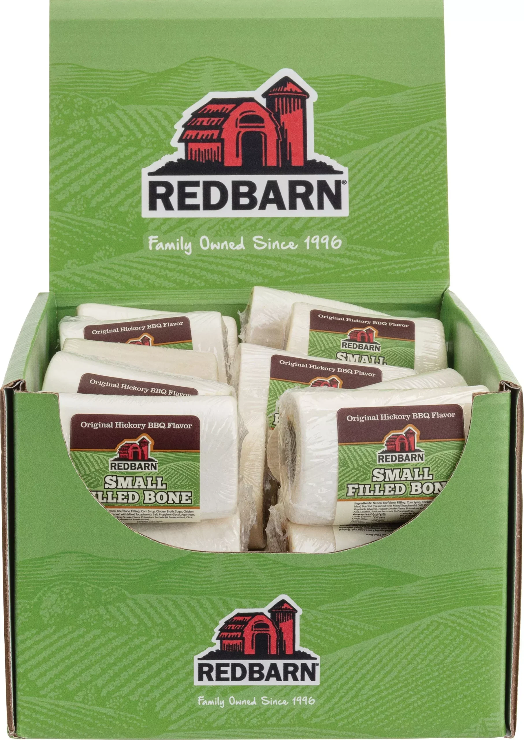 Redbarn Filled Bone Dog Chew 3.5 oz, BBQ