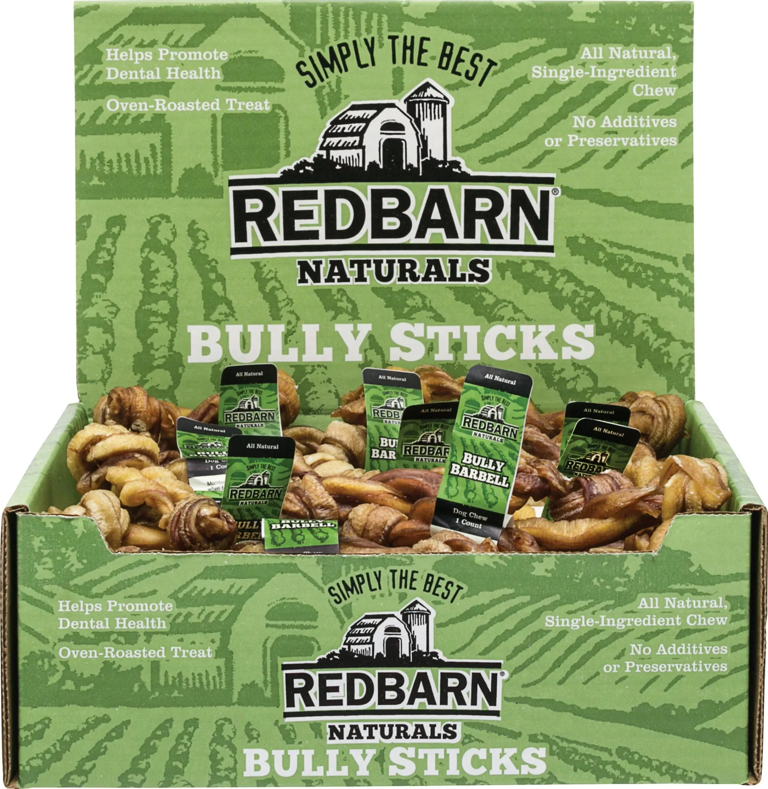 Redbarn Naturals Bully Barbells Dog Chew 5 in