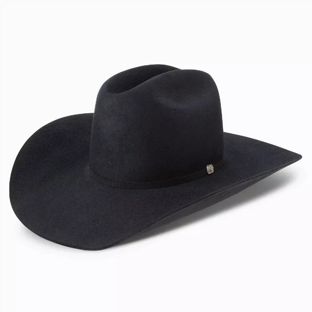 Resistol 10X Chute Boss Black Pre-Creased Felt Hat