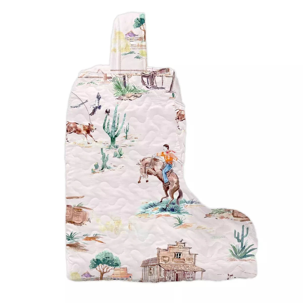 Retro Cowboy Pink Boot Bag