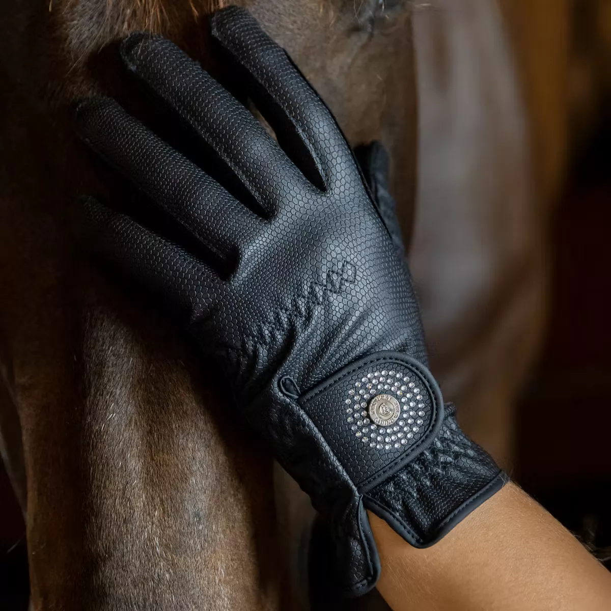 Riding Gloves Grip Glitter