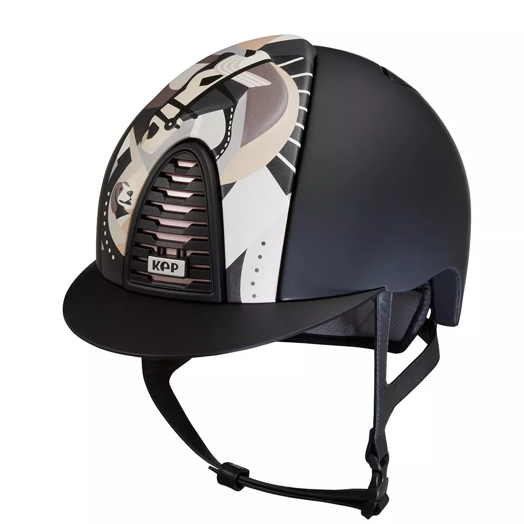Riding Helmet Cromo 2.0 Black Textile Pegasus Front Insert