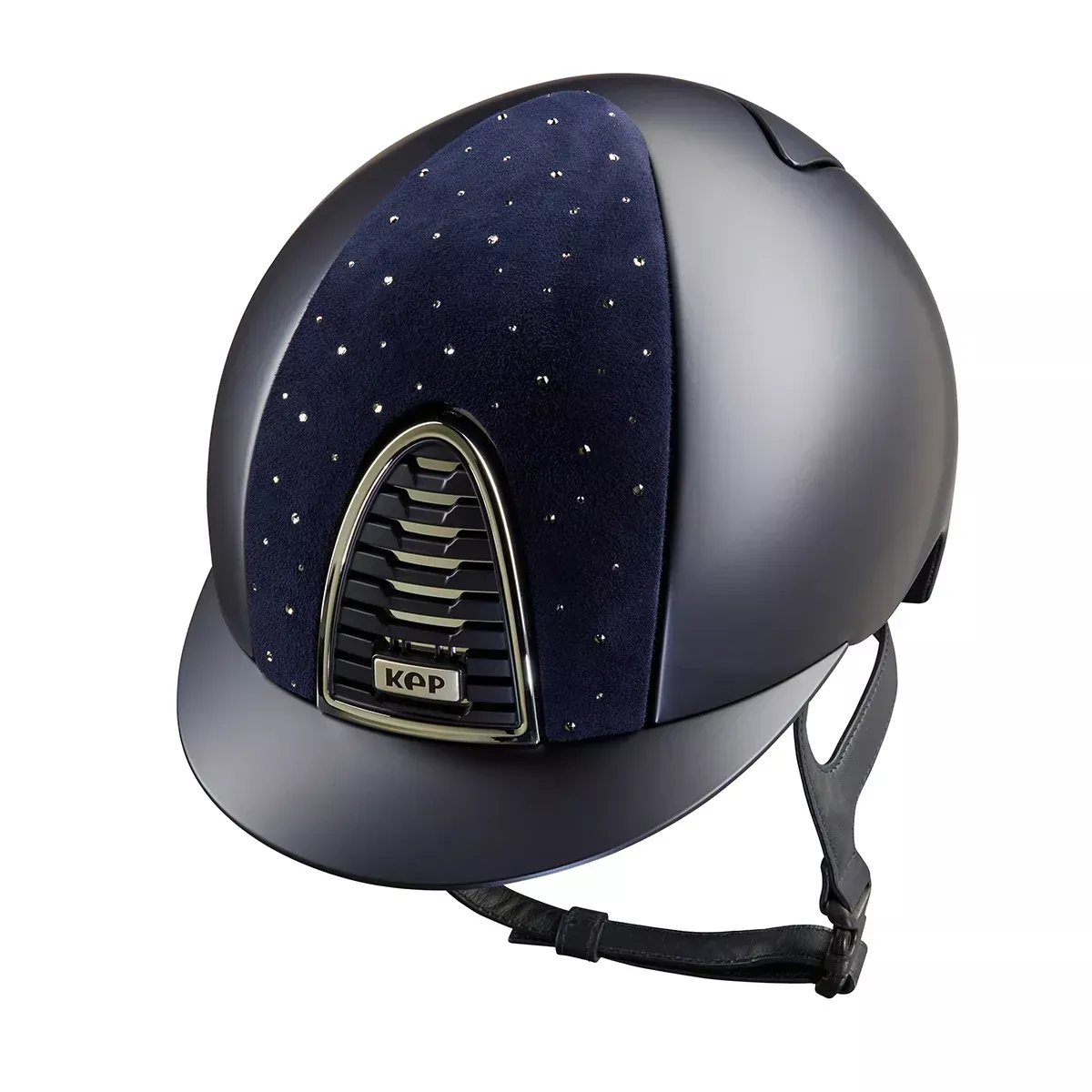 Riding Helmet Cromo 2.0 Goccia Textile Blue