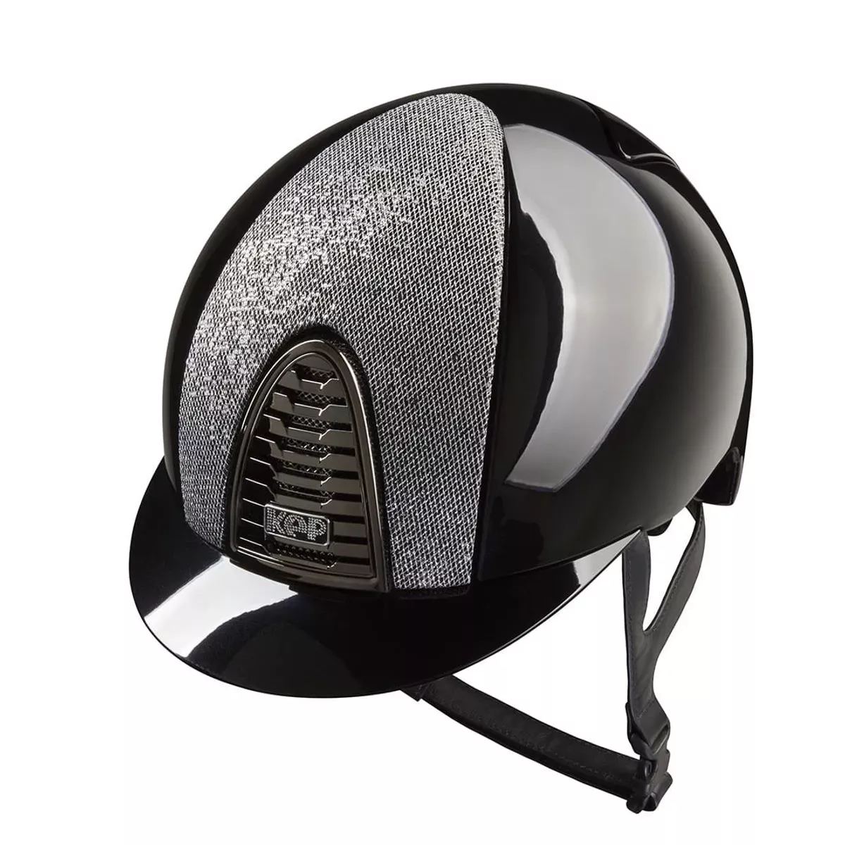 Riding Helmet Cromo 2.0 Luminor Polish Black with Silver