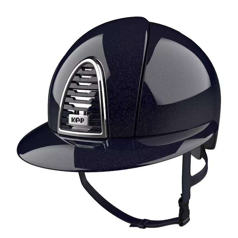 Riding Helmet Cromo 2.0 Metal Diamond Blue with Polo Visor