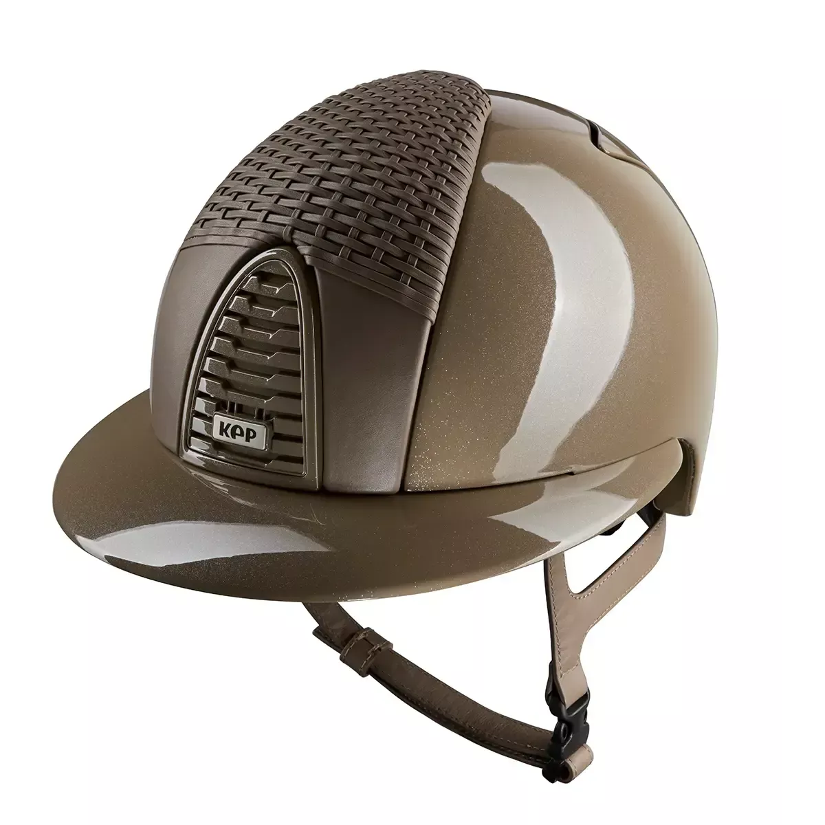 Riding Helmet Cromo 2.0 Roma Diamond Taupe Polo Visor