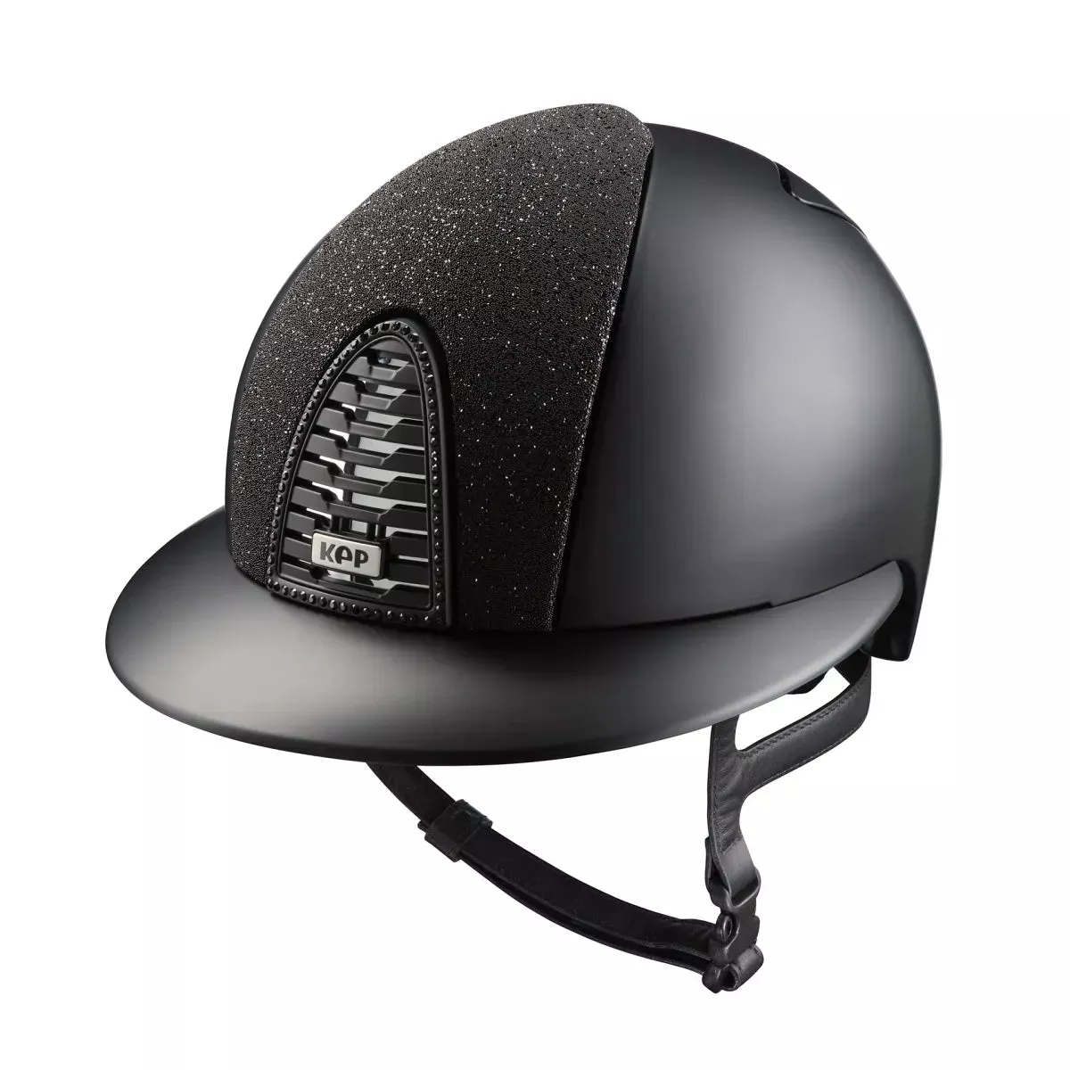 Riding Helmet Cromo 2.0 Vanity -Black Textile Metal Polo Visor