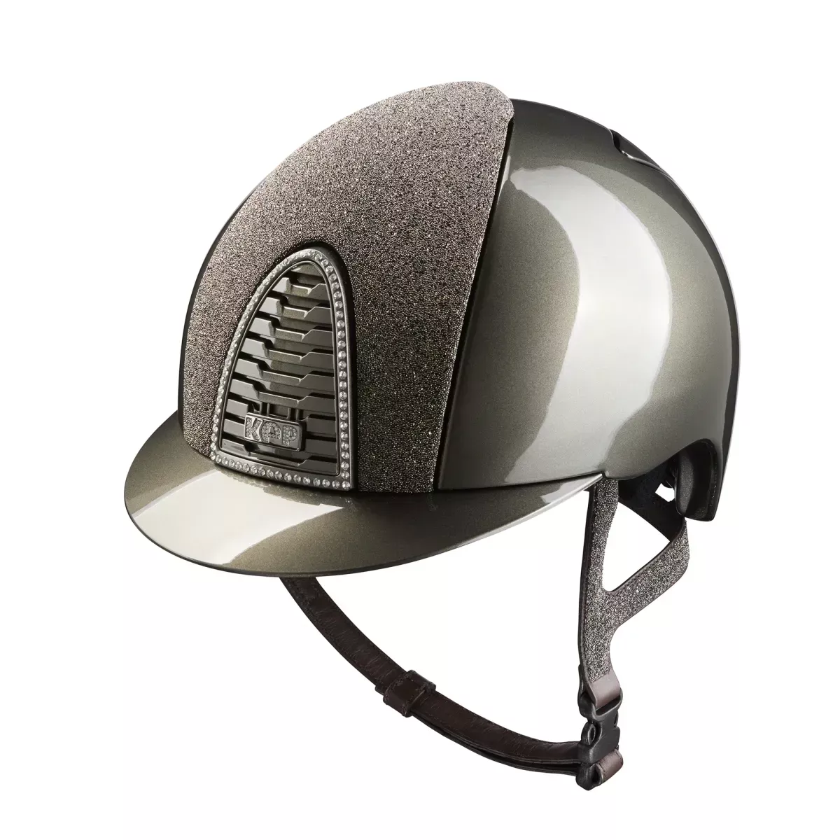 Riding Helmet Cromo 2.0 Vanity - Gold Metal Olive Green