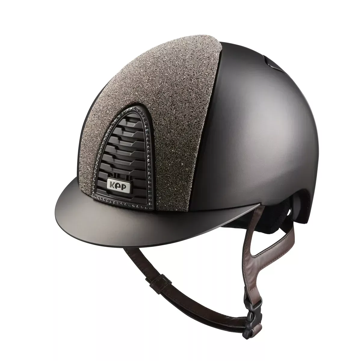 Riding Helmet Cromo 2.0 Vanity - Gold Textile Metal Brown