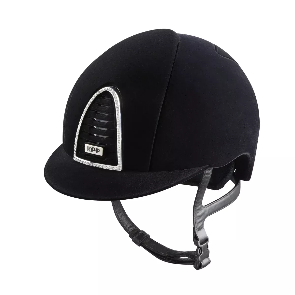 Riding Helmet Cromo 2.0 Velvet Chrome Frame with Crystals