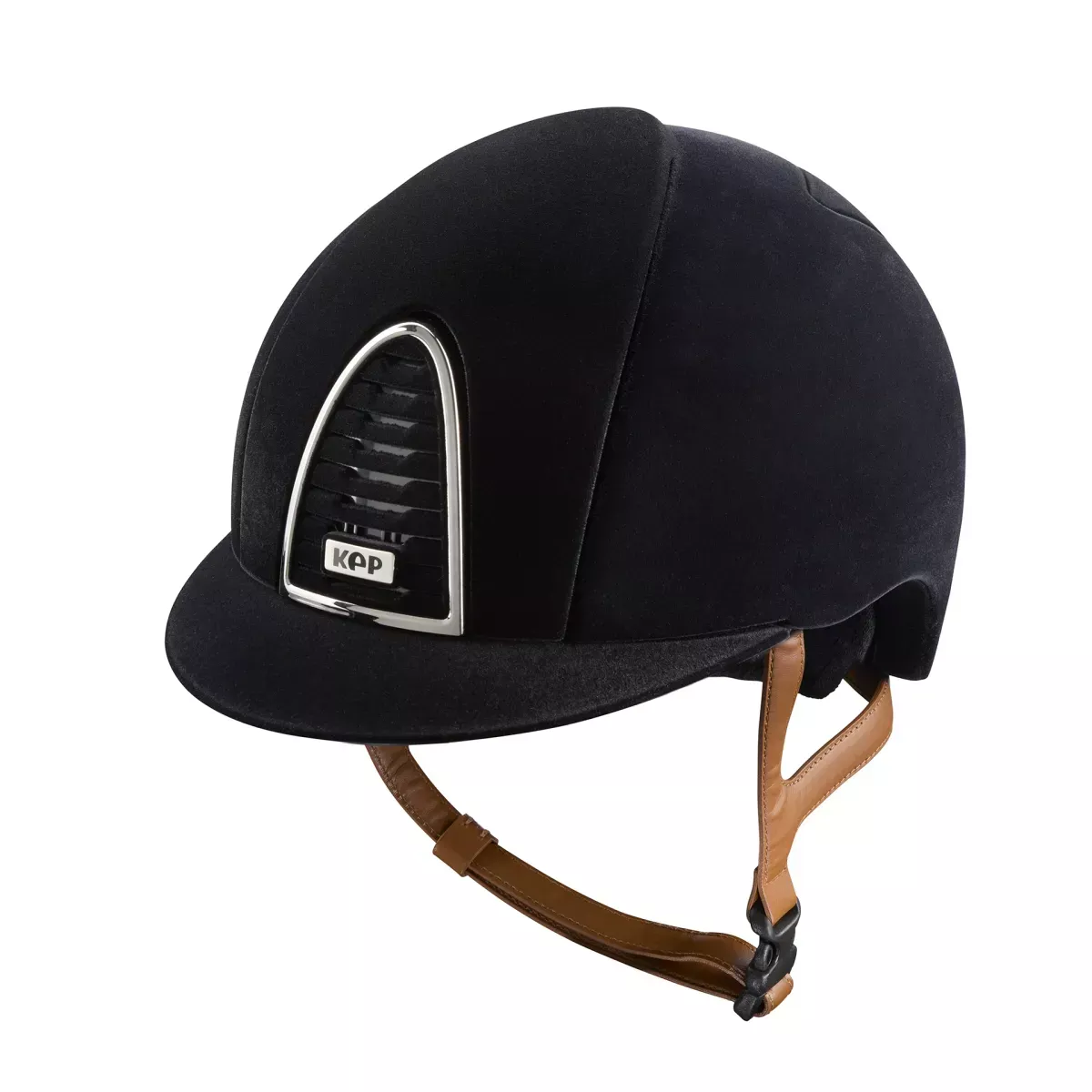 Riding Helmet Cromo 2.0 Velvet with Beige Chinstrap