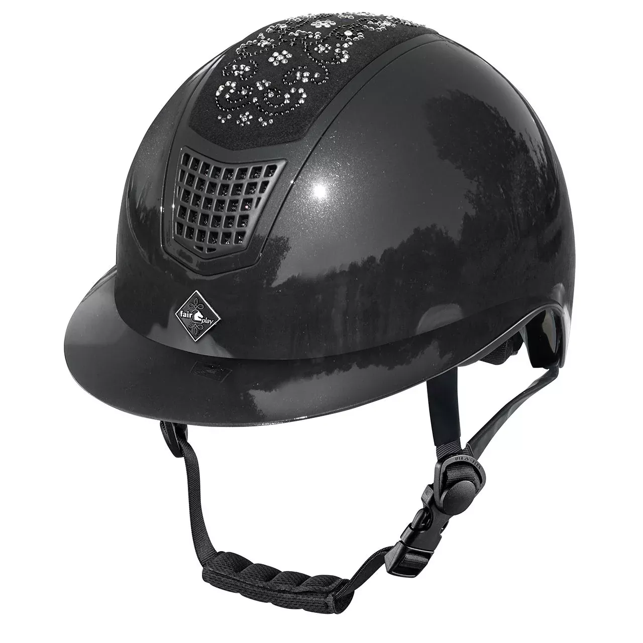 Riding Helmet Quantinum Chic Shiny