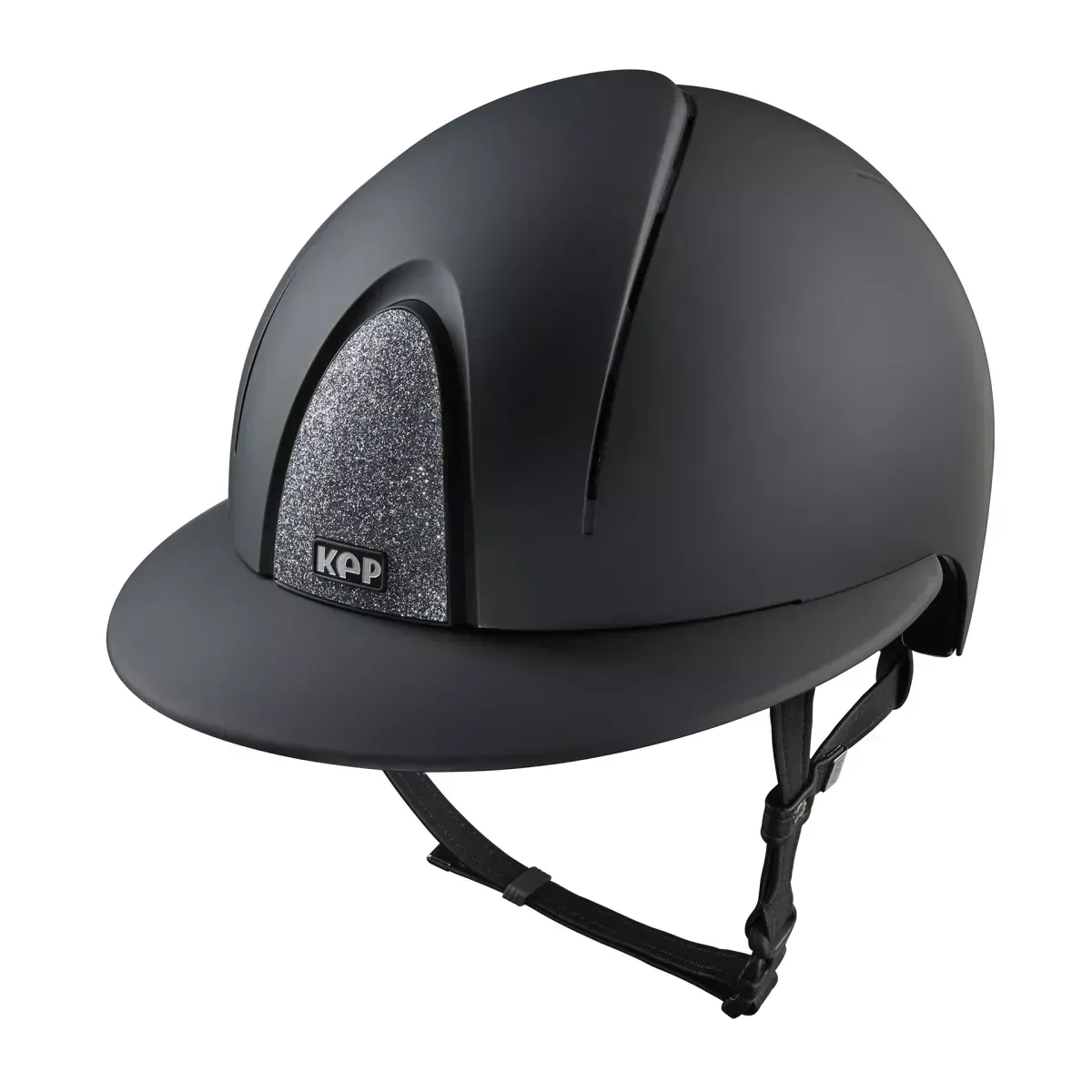Riding Helmet Smart Nova Textile Star Silver Polo Visor
