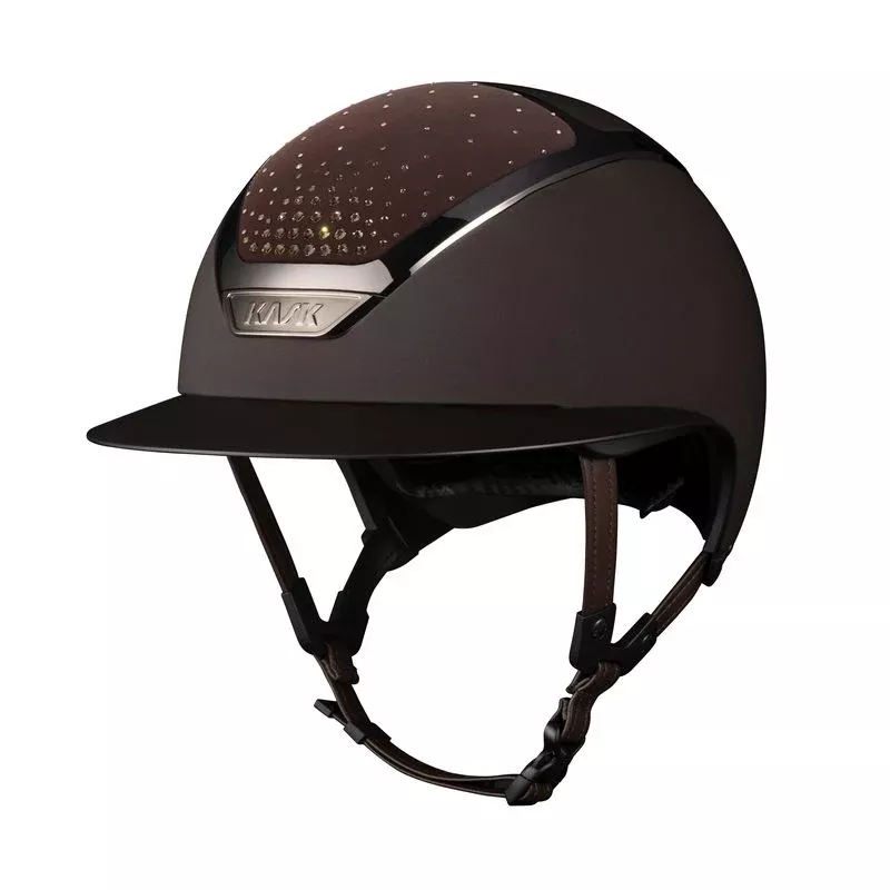Riding Helmet Star Lady Chrome Passage Brown