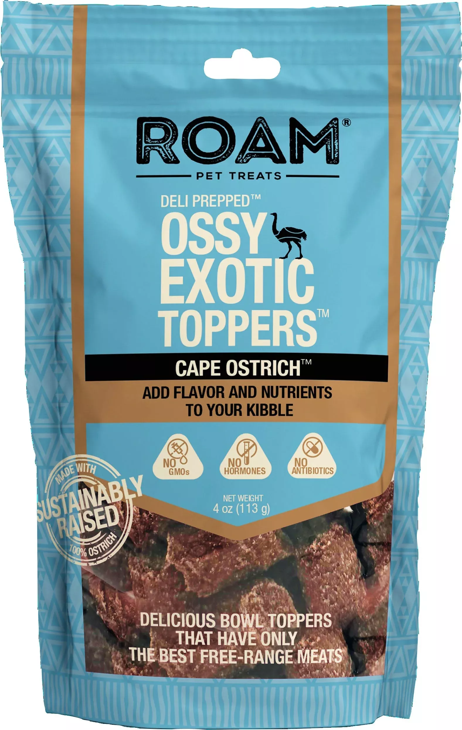 Roam Ossy Exotic Topper 4 oz Ostrich