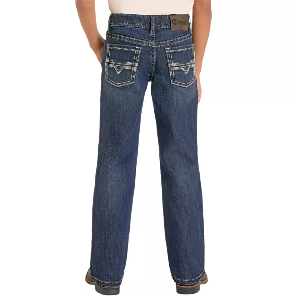 Rock & Roll Denim Boy's Two Tone Boot Cut Jean - FINAL SALE