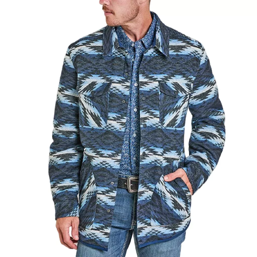 Rock & Roll Denim Men's Reversible Aztec Shirt Jacket - FINAL SALE