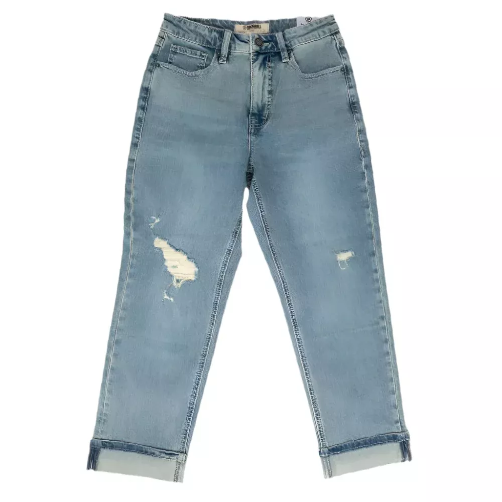Rock & Roll Denim Women's Distressed Cropped Jean