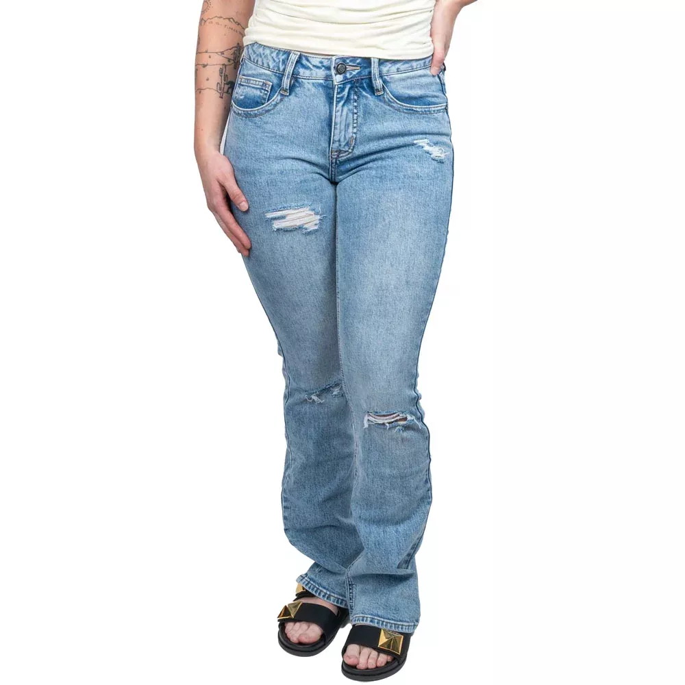 Rock & Roll Denim Women's Mid Rise Boot Cut Jean