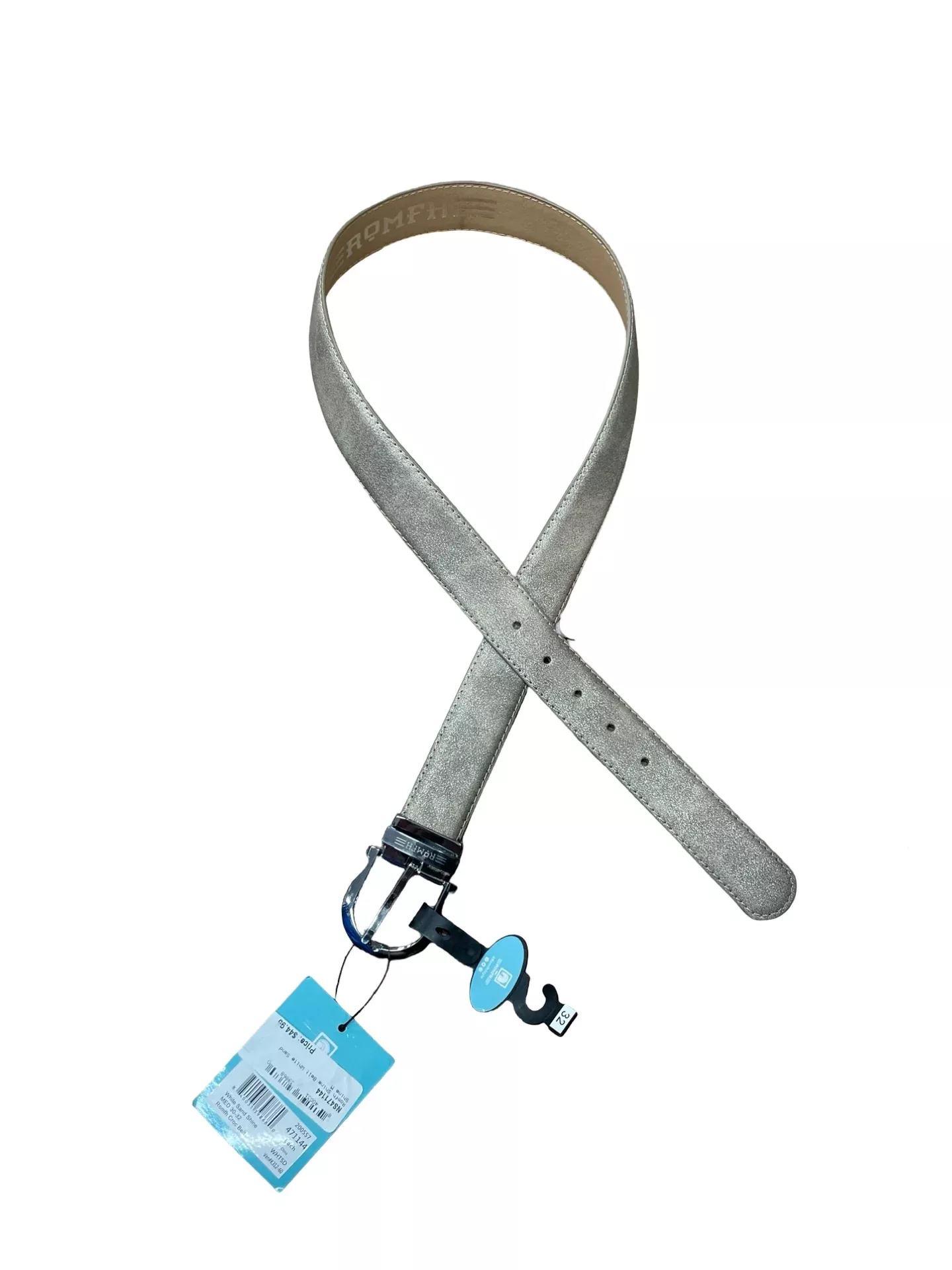 Romfh Shine Belt *NWT* - White Sand - M (30-32) - USED