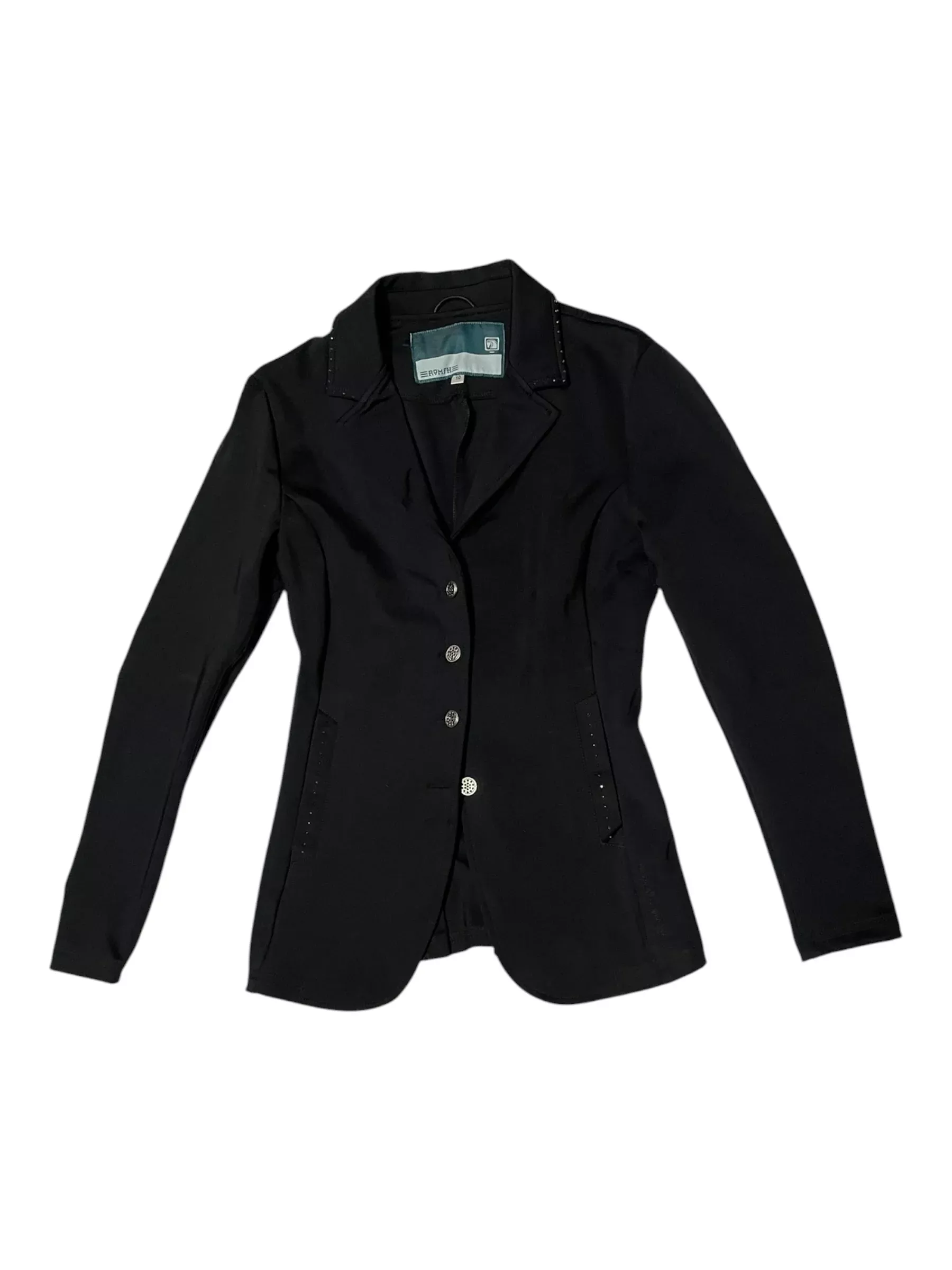 Romfh Show Coat - Black/Bling - 10 - USED