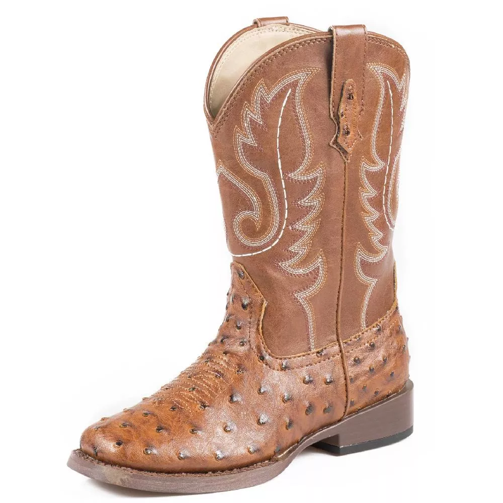 Roper Kid's Faux Ostrich Boot