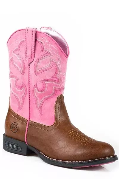 Roper Lightning Light Up Western Boot- Girl's