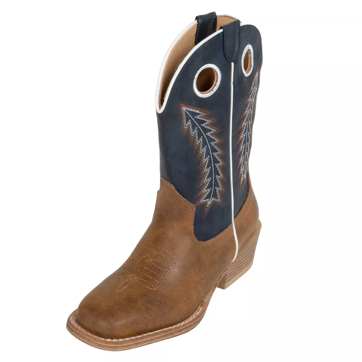 Roper Youth Walker Tan Faux Leather Western Boot