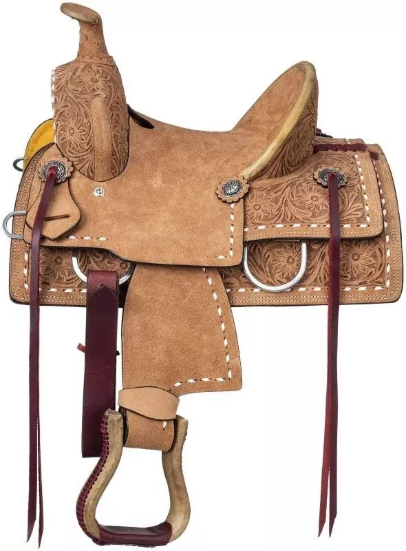 Royal King Kirby Roughout Roper Saddle