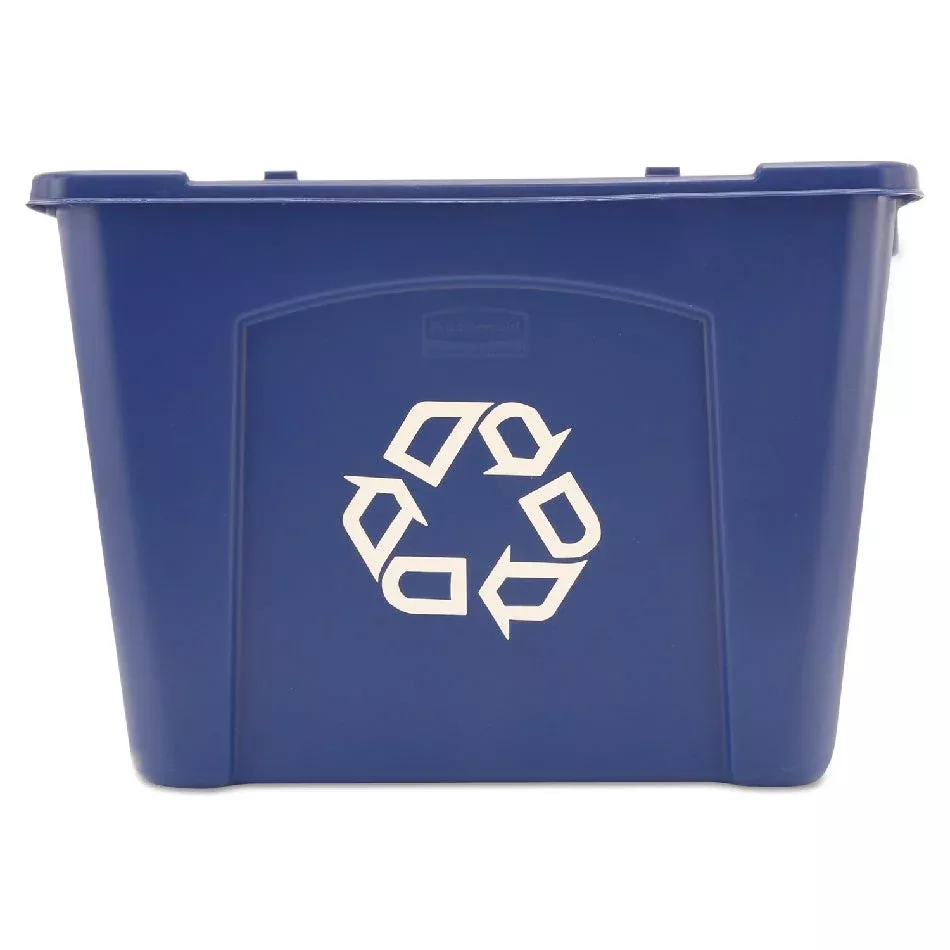Rubbermaid 14 Gallon Recycling Bin, Blue