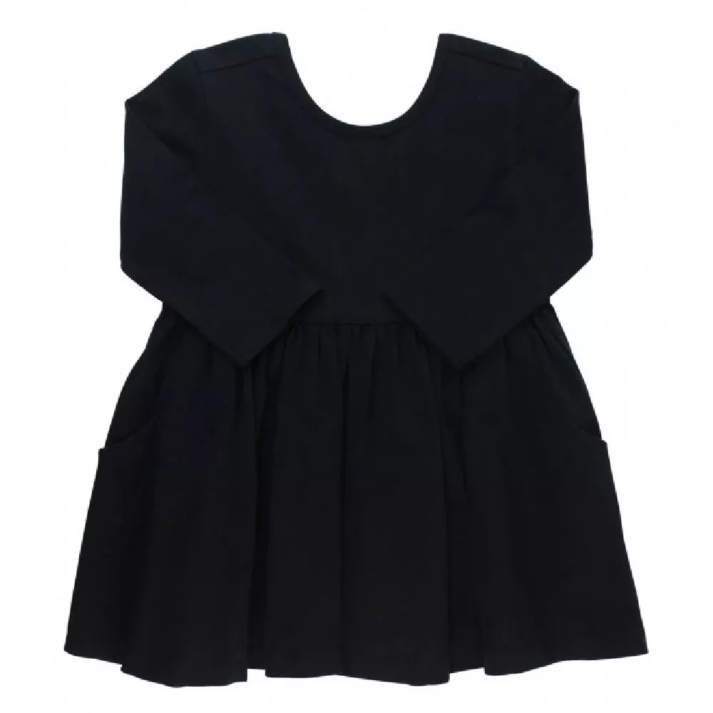 Ruffle Butts Black Twirl Dress